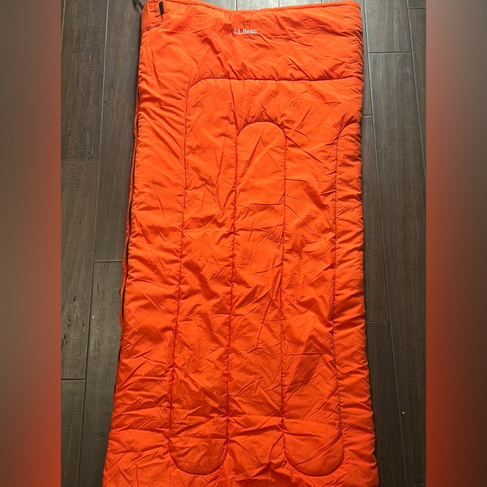 L.L. Bean Vibrant Orange Sleeping Bag